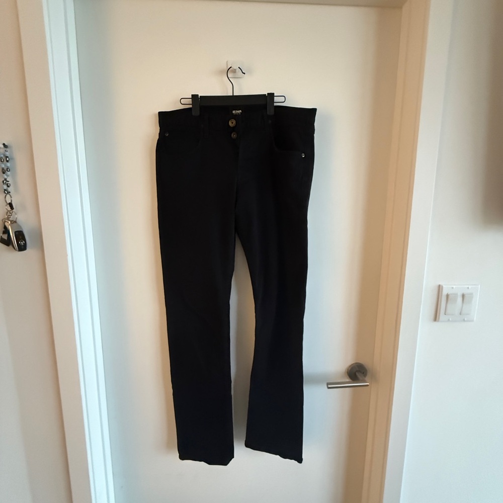 Hudson Jeans Men's Straight Black Jeans
